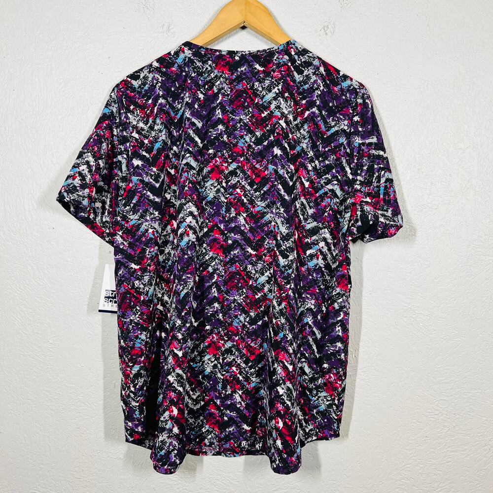 Strictly Scrubs Stretch Top Hospital Office Nurse Doctor Uniform Scrub - XL - Picture 4 of 4